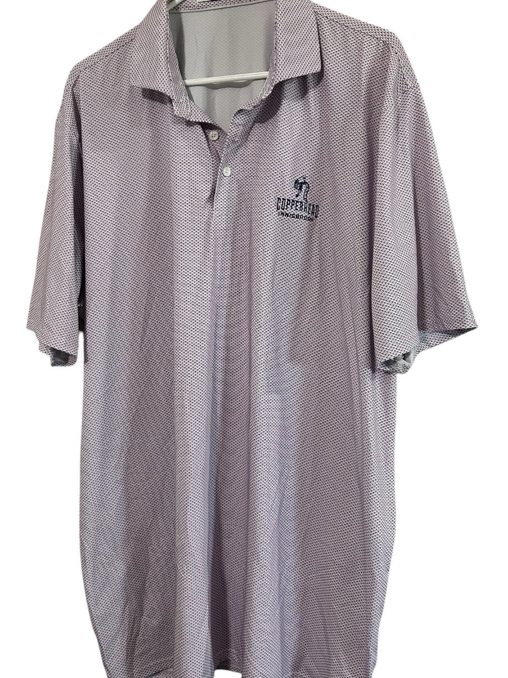 Men's Short Sleeve Polo Shirt - Light Purple